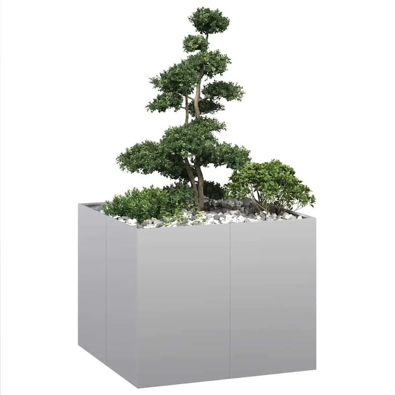 Jardinera 100x100x80 Cm De Acero Galvanizado