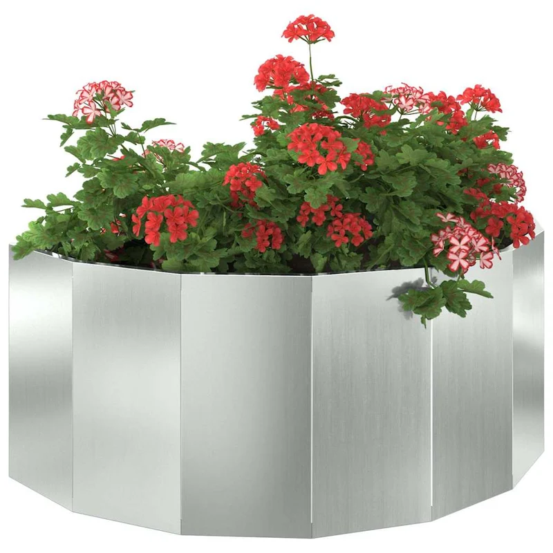 Jardinera Plateado 90 X 45 X 35 Cm Acero Galvanizado