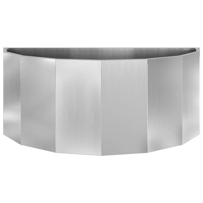 Jardinera Plateado 90 X 45 X 35 Cm Acero Galvanizado