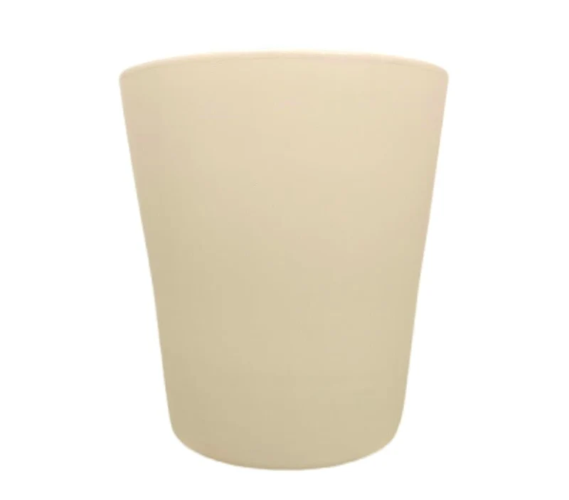 Macetero De Cerámica Cónica Monocolor Blanco 40cm