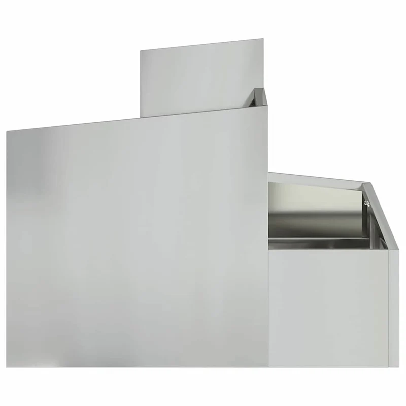 Macetero De Jardín Plateado 60 X 60 X 50 Cm Acero Galvanizado