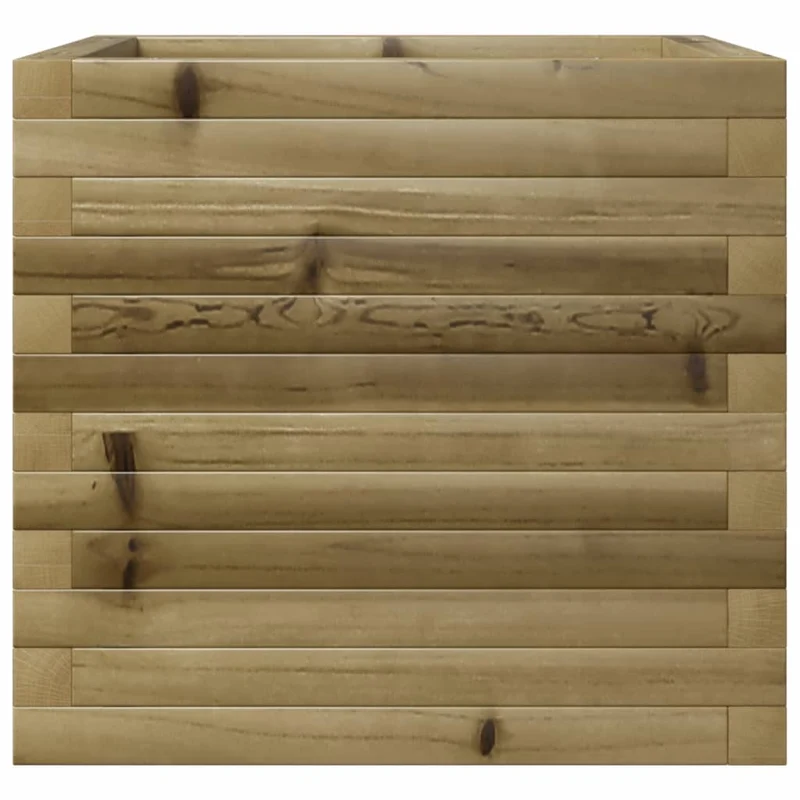 Jardinera De Madera De Pino Impregnada 50x50x45,5 Cm