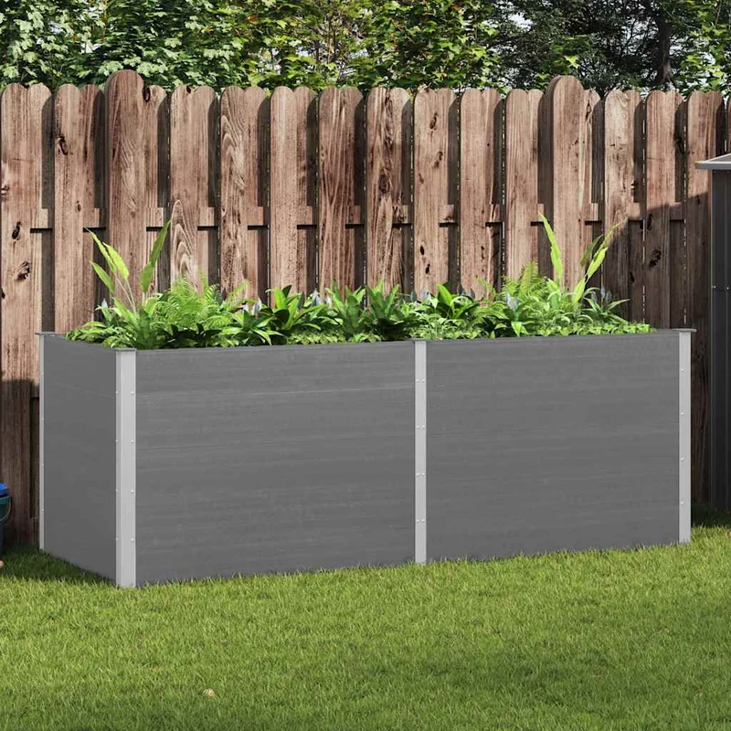 Arriate De Wpc Gris 250x100x91 Cm
