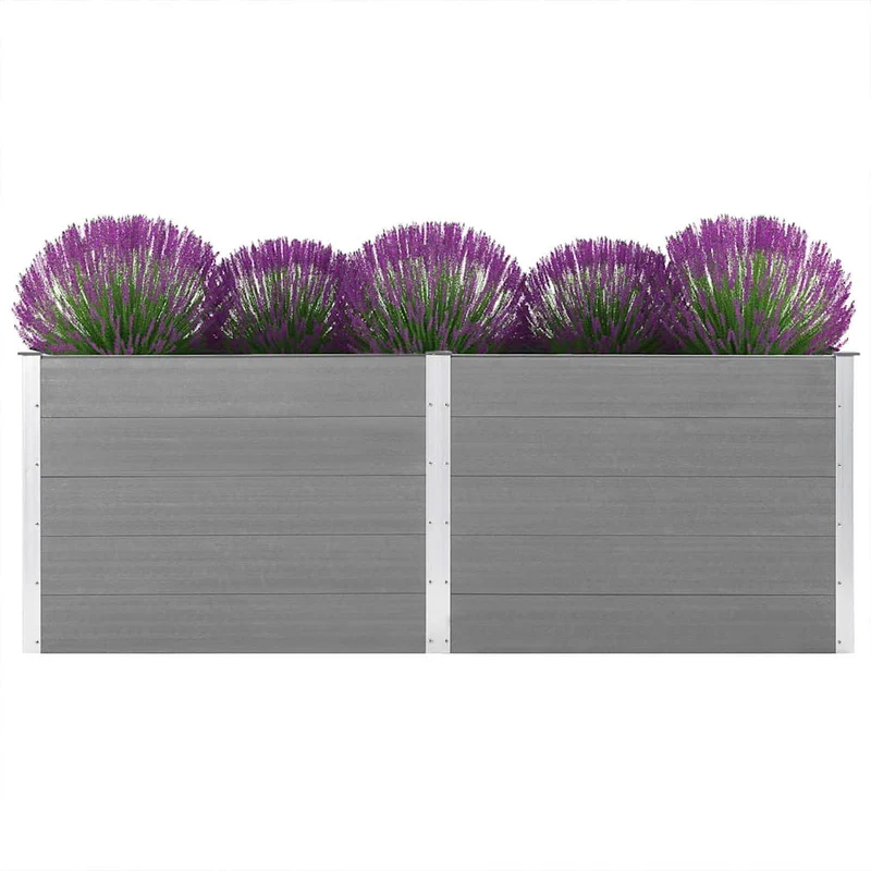Arriate De Wpc Gris 250x100x91 Cm