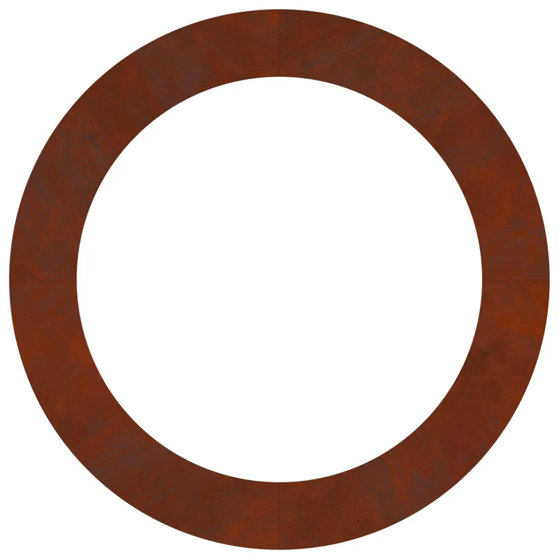 Adecuado Para Anillos De Árbol Plano 5 Uds. Oxidado Ø90/120 Cm