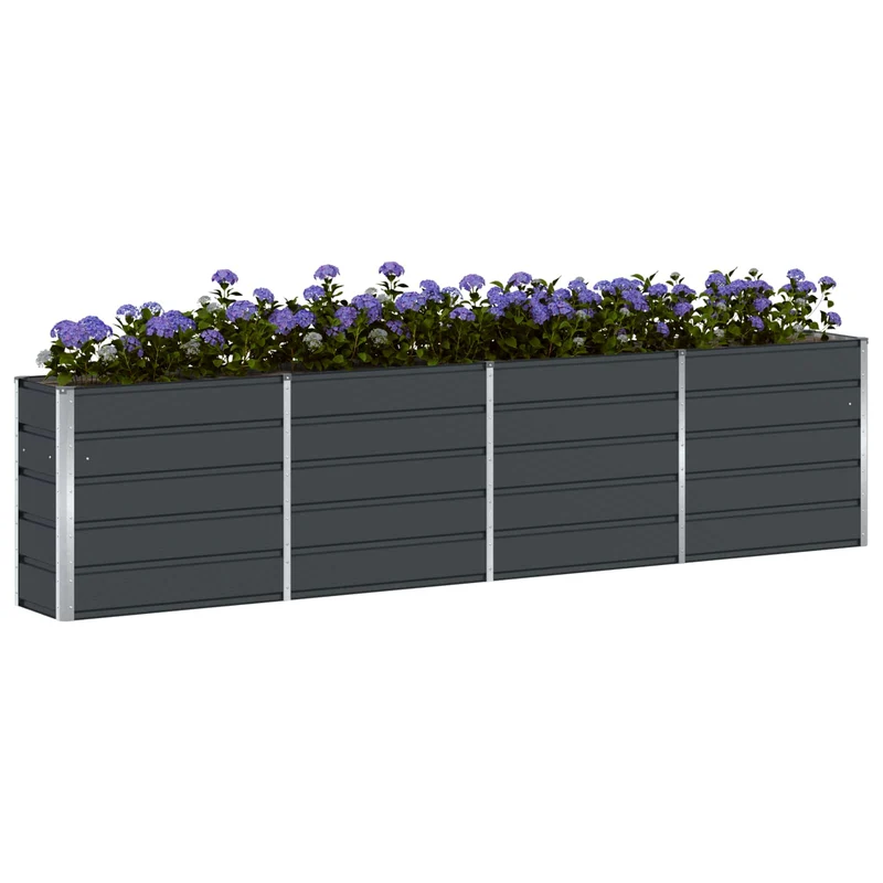 Jardinera Antracita 320 X 40 X 75 Cm Acero