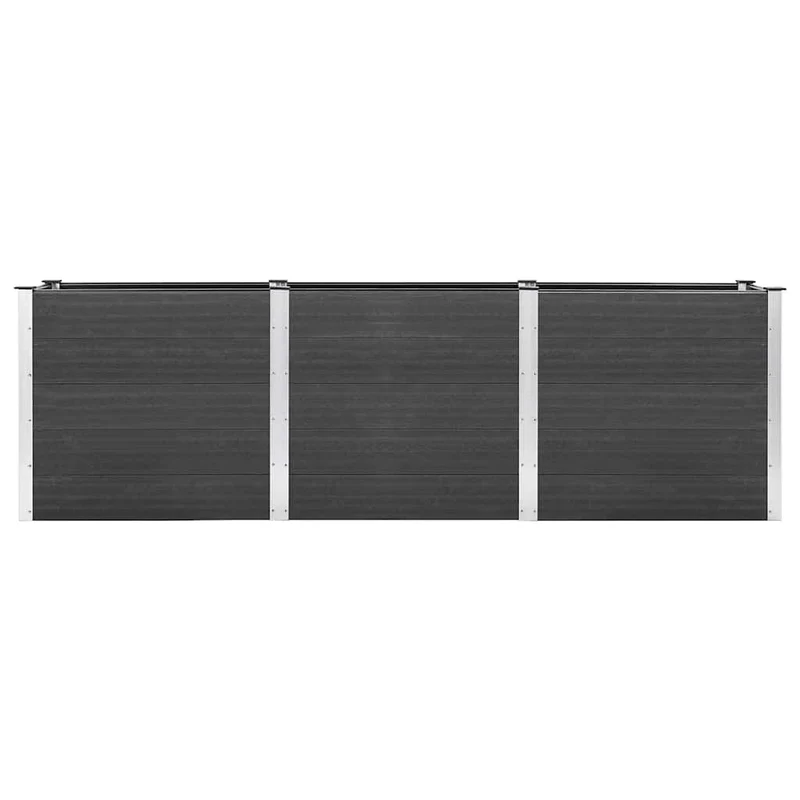 Arriate De Jardín Wpc Gris 300x50x91 Cm