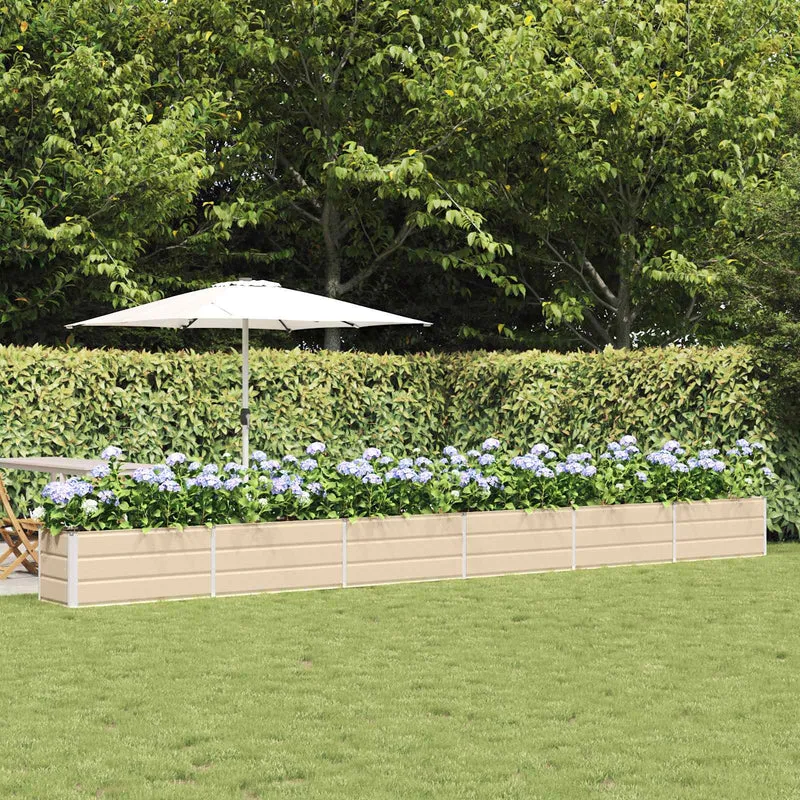 Jardinera Marfil 580 X 50 X 45 Cm Acero Galvanizado