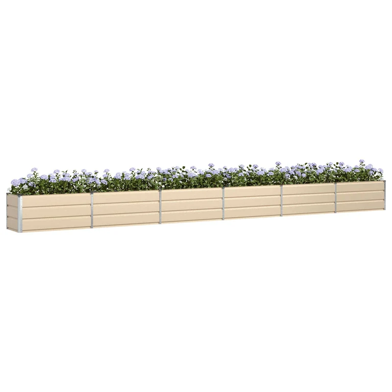 Jardinera Marfil 580 X 50 X 45 Cm Acero Galvanizado