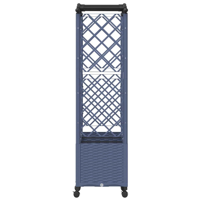Cama Elevada Con Trellis Y Techo Gris 164 X 40 X 144 Cm Pp