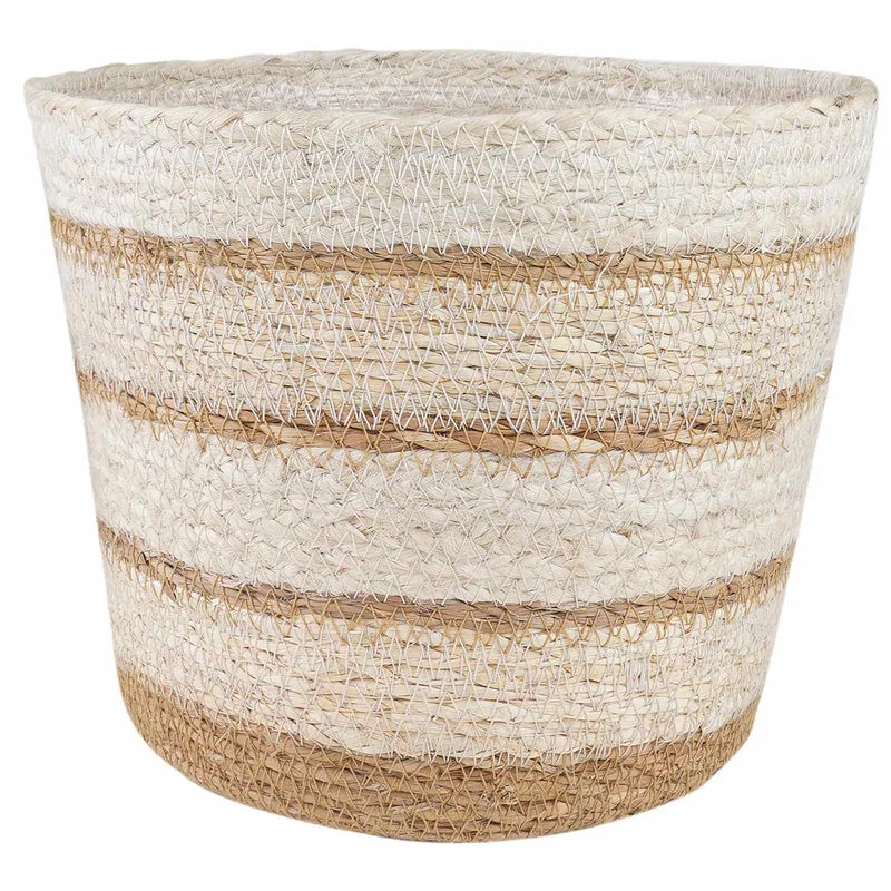 3 Uds. Natural, Y Beige Ø26 X 19 Cm 100% Hierba Marina