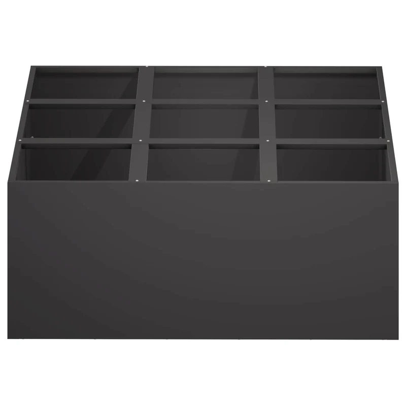 Macetero De Jardín Negro 100 X 100 X 20 Cm