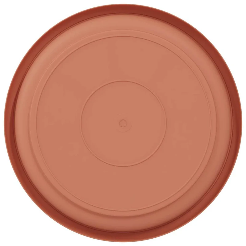 Bandeja Redonda Para Flores 6 Uds. Rojo Ladrillo Ø 14 X 2 Cm