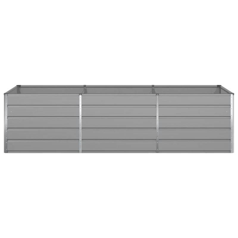 Jardinera Gris Claro 290 X 100 X 75 Cm Acero Galvanizado