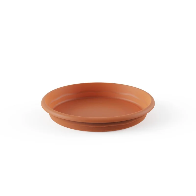 Plato maceta terra color terracota D 20 x 2,8
