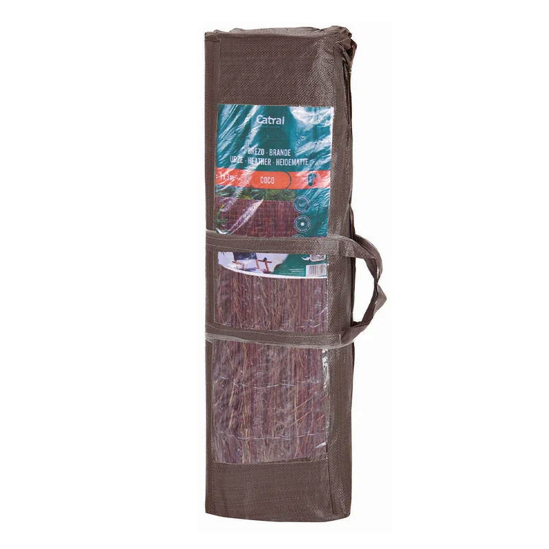 Cerramiento De Brezo Y Coco: Natural Y Resistente - 1x3 M - Multicolor