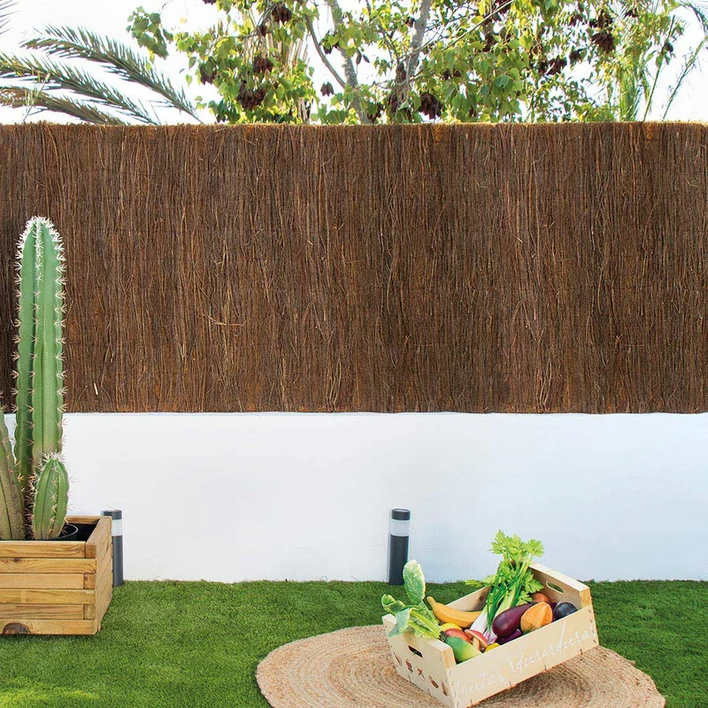 Cerramiento De Brezo Y Coco: Natural Y Resistente - 1x3 M - Multicolor