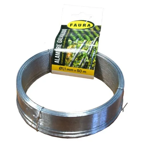 Rollo Alambre Galvanizado Ø1mm x 50 m