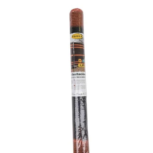 Malla Ocultación Obras 90gr. Negro/Naranja 1,95x3,65 m