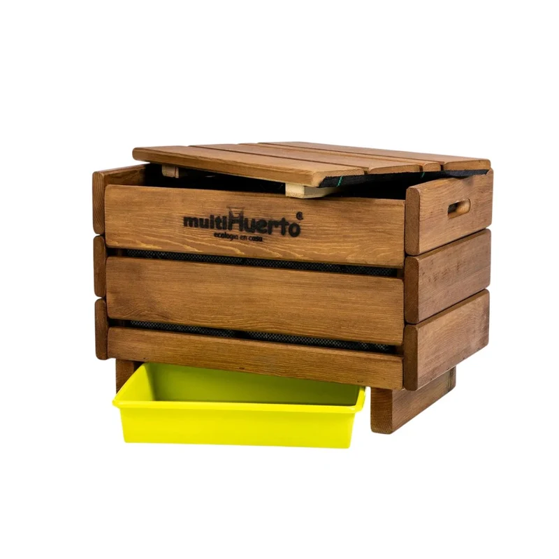 Vermicompostador de madera Frutero sencillo Multihuerto