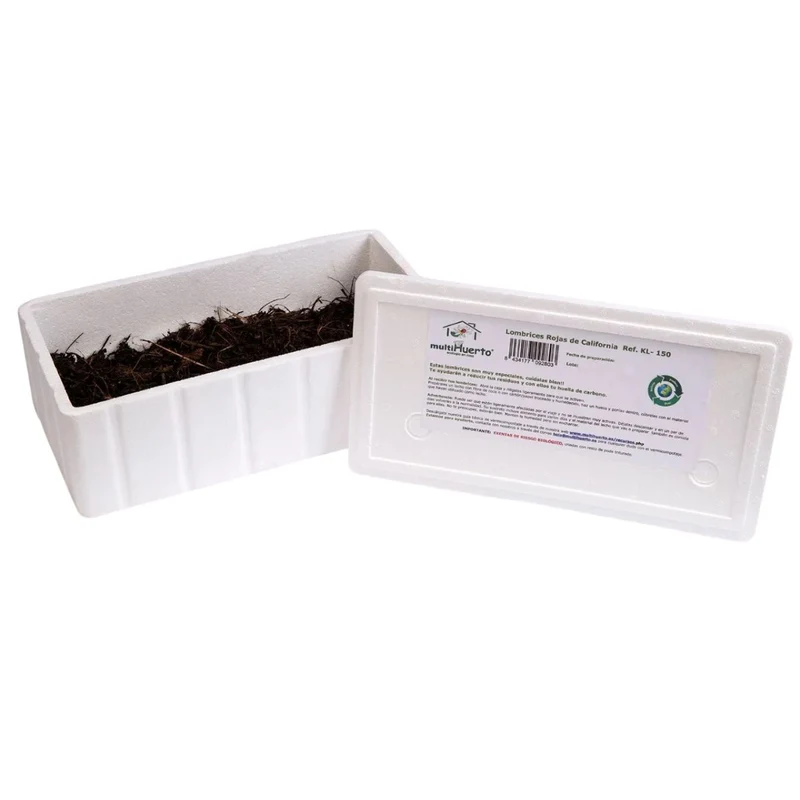 Lombrices rojas californianas para vermicompost Multihuerto 1000 ud