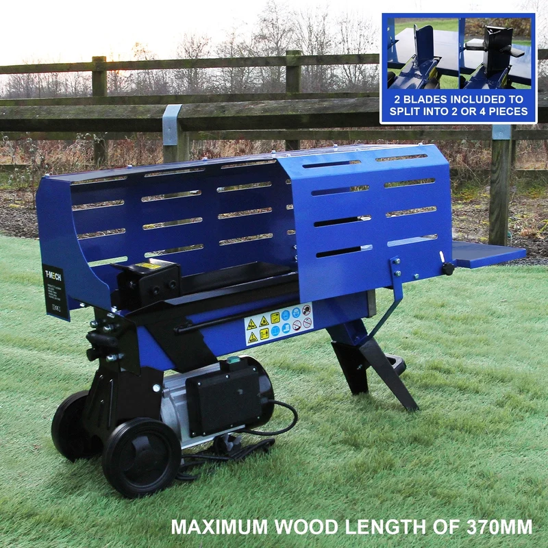 Cortadora De Troncos De 5t Para Madera 3l Motor Eléctrico Hidráulico De 2000w