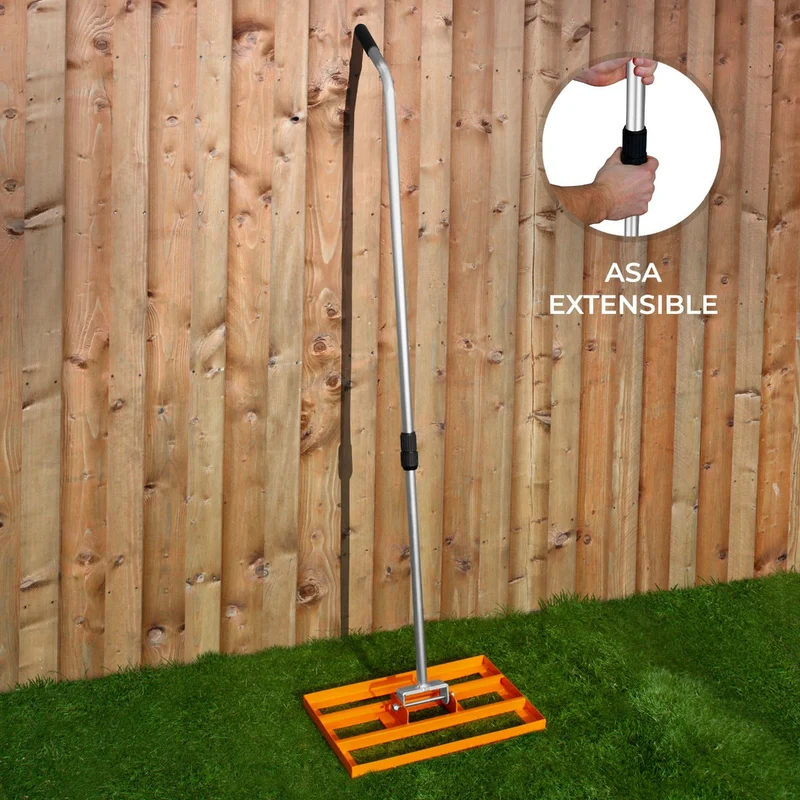T-mech Rastrillo De Nivelación De Césped De Jardín De 50cm - Naranja