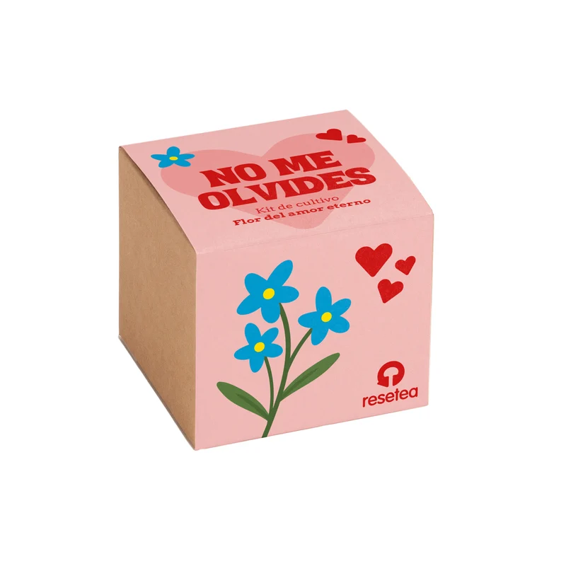 Nomeolvides - Kit de Cultivo con Semillas de Myosotis, Maceta y Sustrato, Regalo Original - Resetea