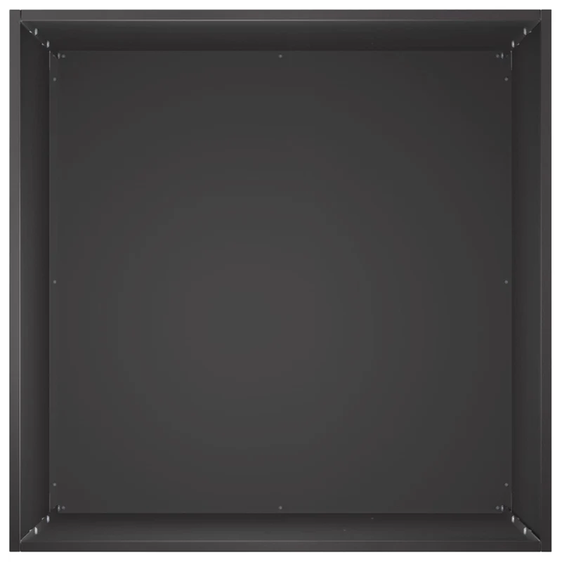 Macetero De Jardín Negro 50 X 50 X 75 Cm Acero Laminado En Frío