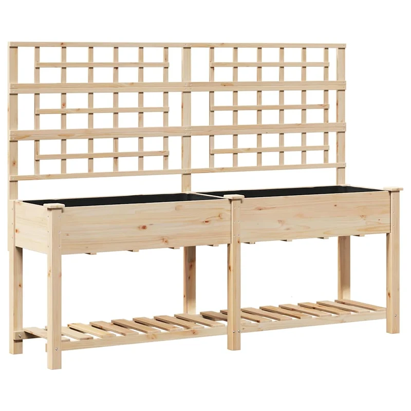 Macetero De Jardín Beige 203,5 X 54 X 152,5 Cm