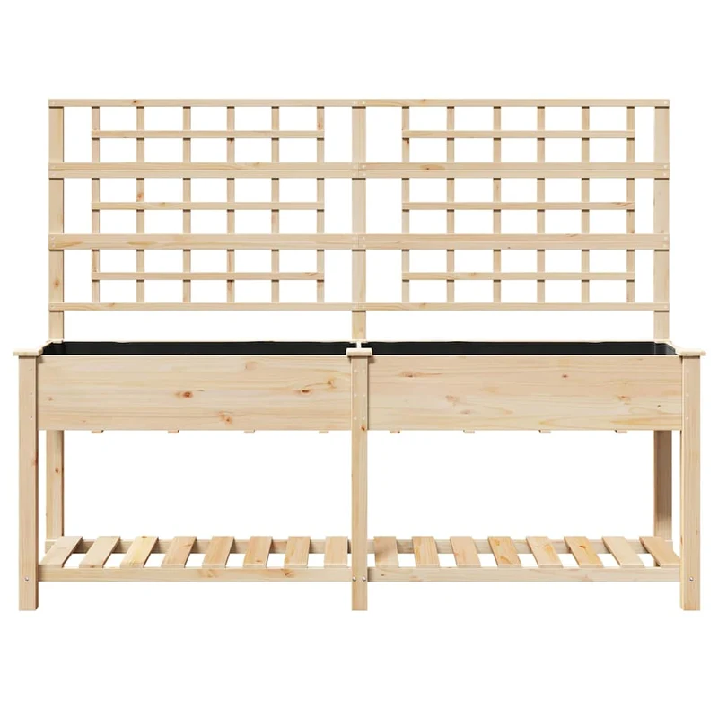 Macetero De Jardín Beige 203,5 X 54 X 152,5 Cm