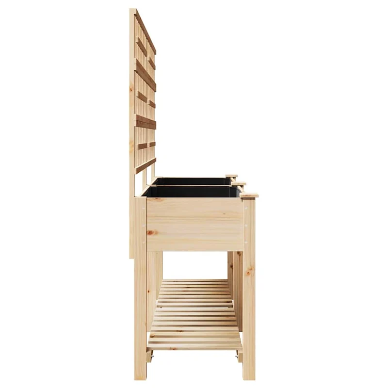 Macetero De Jardín Beige 203,5 X 54 X 152,5 Cm