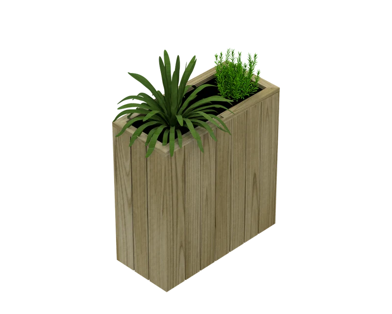 Jardinera Alta De Madera Autoportante 75x34x100 Cm Hortalia