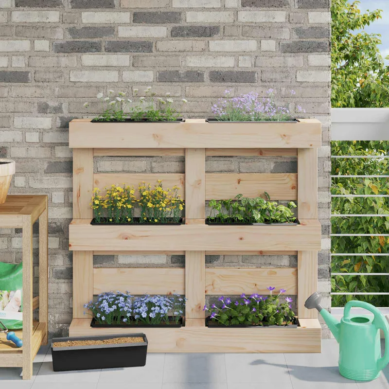 Cajas De Flores Para Palets Euro 12 Uds. Negro Polipropileno