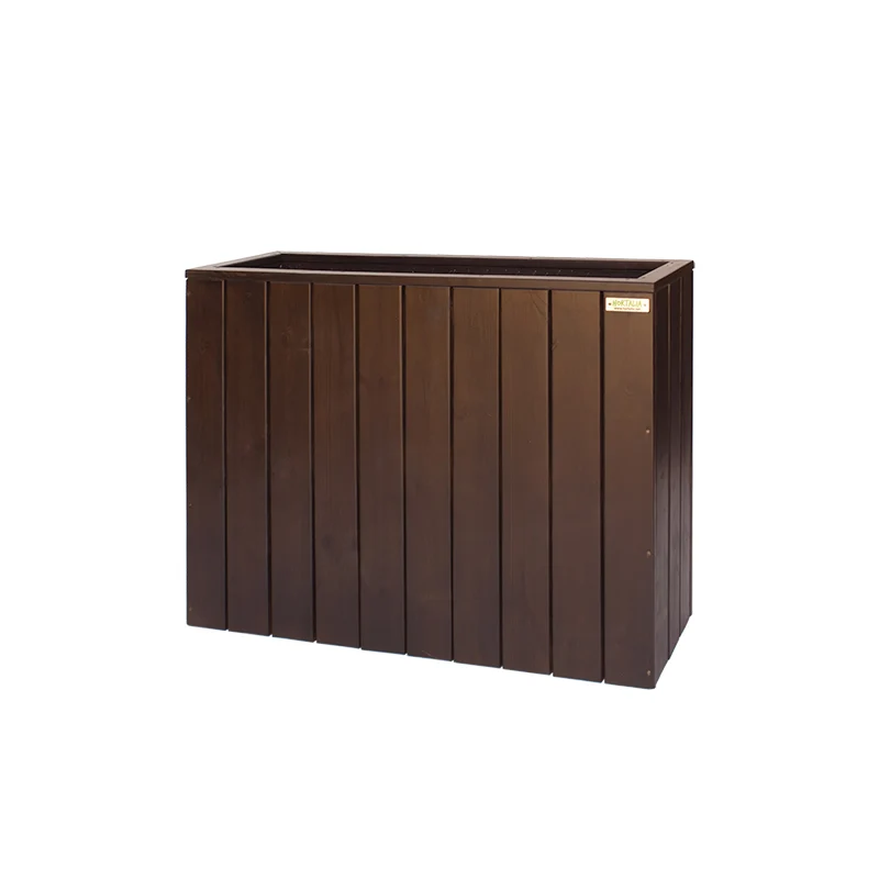 Jardinera Alta De Madera Autoportante 100x34,5x80 Cm Trendy Brown Hortalia