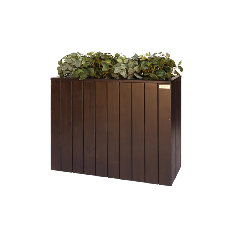 Jardinera Alta De Madera Autoportante 100x34,5x80 Cm Trendy Brown Hortalia