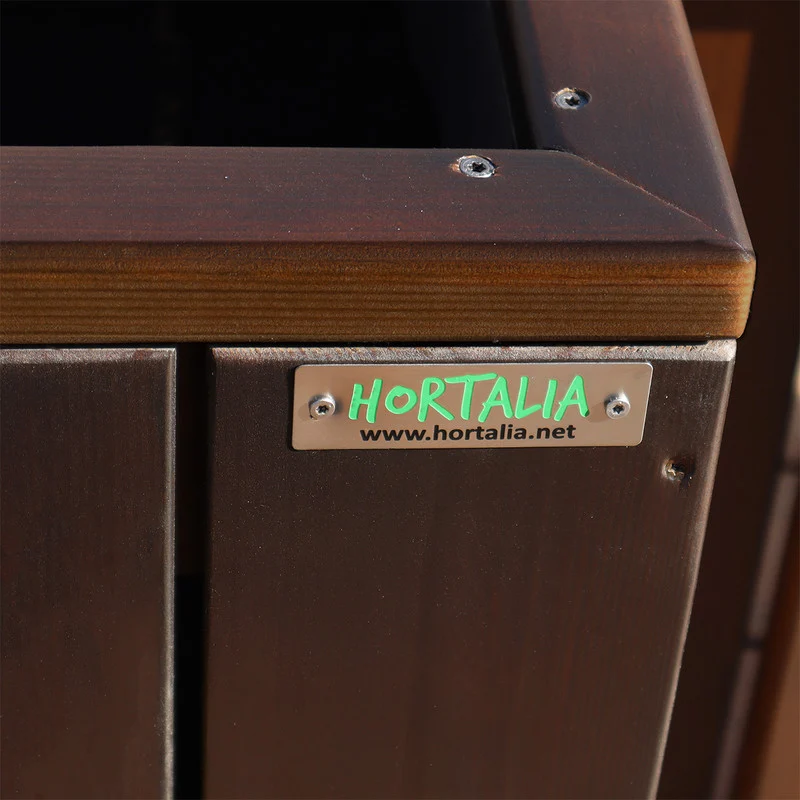 Jardinera Alta De Madera Autoportante 100x34,5x80 Cm Trendy Brown Hortalia