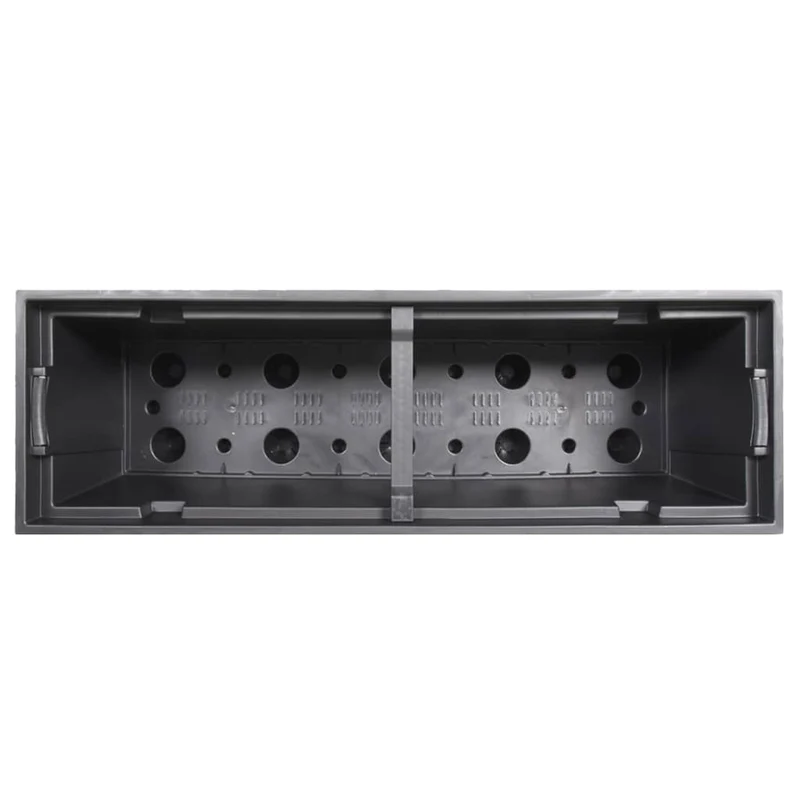 Macetero Con Interior Extraíble Pp Ratán Gris Antracita 12/44 L