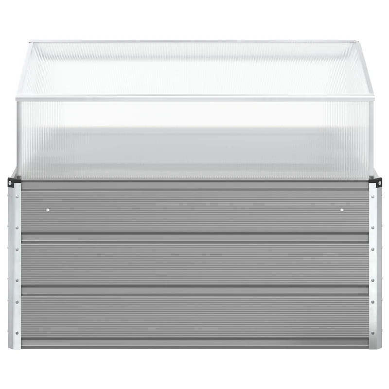 Jardinera Gris Claro 100 X 100 X 77 Cm Acero Galvanizado