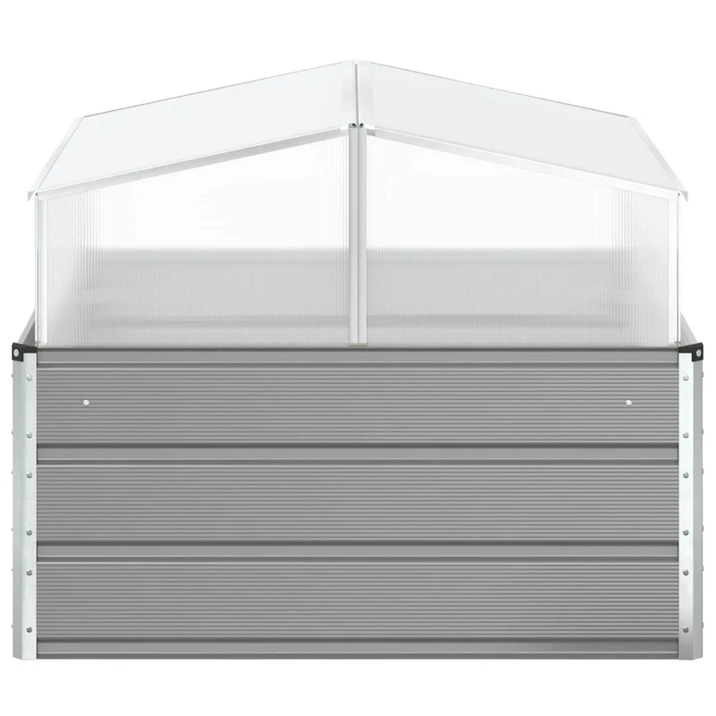 Jardinera Gris Claro 100 X 100 X 77 Cm Acero Galvanizado