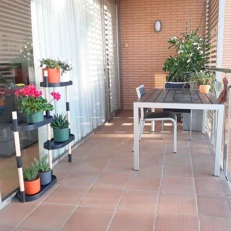 Soporte Modular Citysens De 4 Bandejas Negro