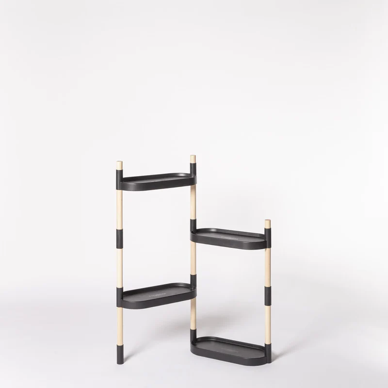 Soporte Modular Citysens De 4 Bandejas Negro