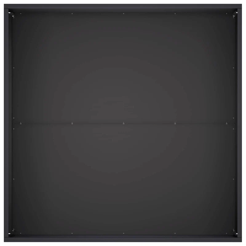 Macetero De Jardín 2 Uds. Negro 100 X 100 X 40 Cm