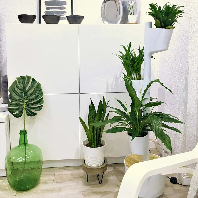 Macetero Vertical Citysens Con Riego Inteligente De 3 Macetas – Blanco, Polipropileno 100% Reciclado