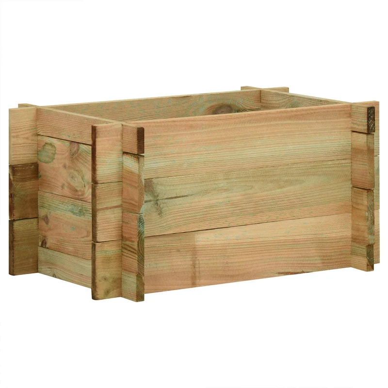 Cama Elevada De Verduras Para Jardín Verde 80 X 80 X 32 Cm