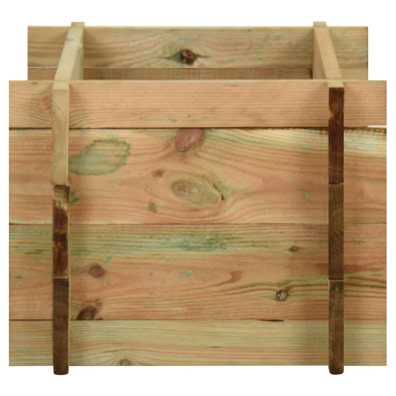 Cama Elevada De Verduras Para Jardín Verde 80 X 80 X 32 Cm