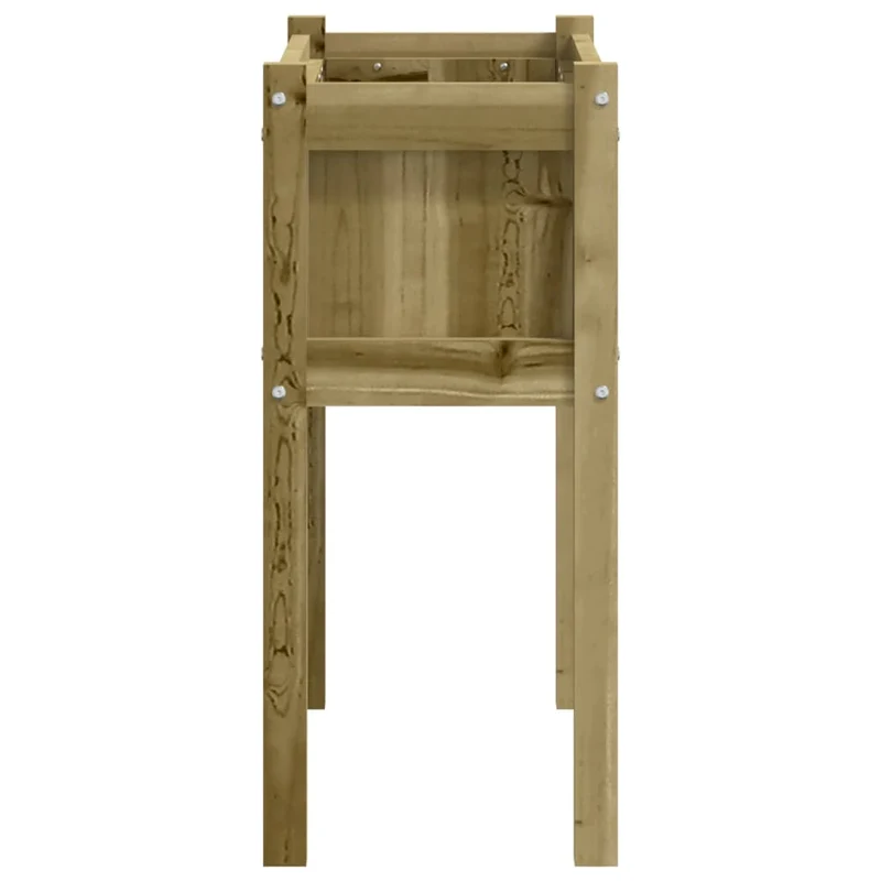 Jardinera Con Patas Madera De Pino Impregnada 70x31x70 Cm