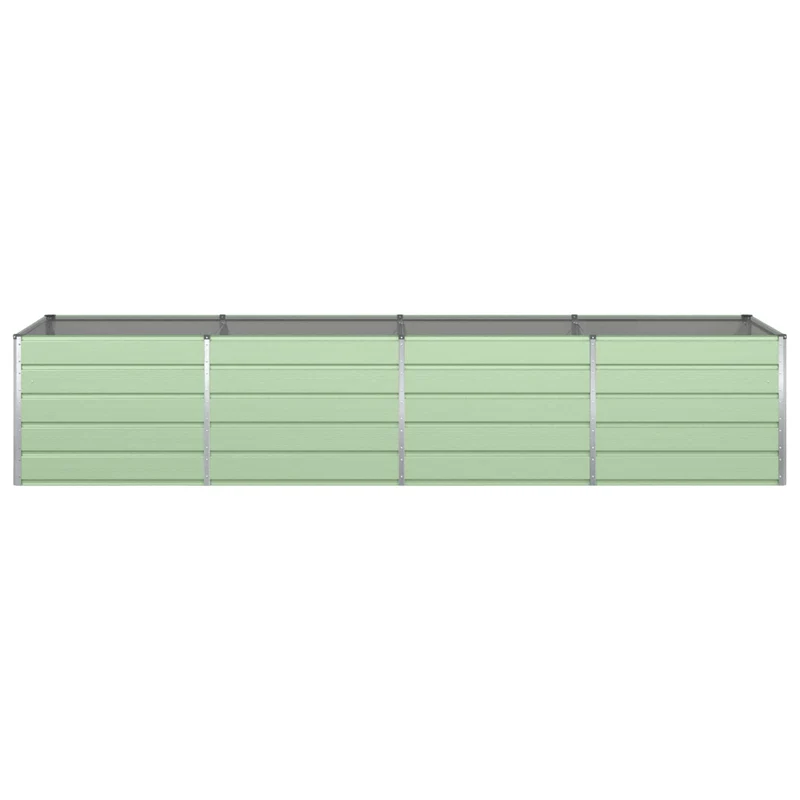 Jardinera Verde Pastel 385 X 100 X 75 Cm Acero Galvanizado