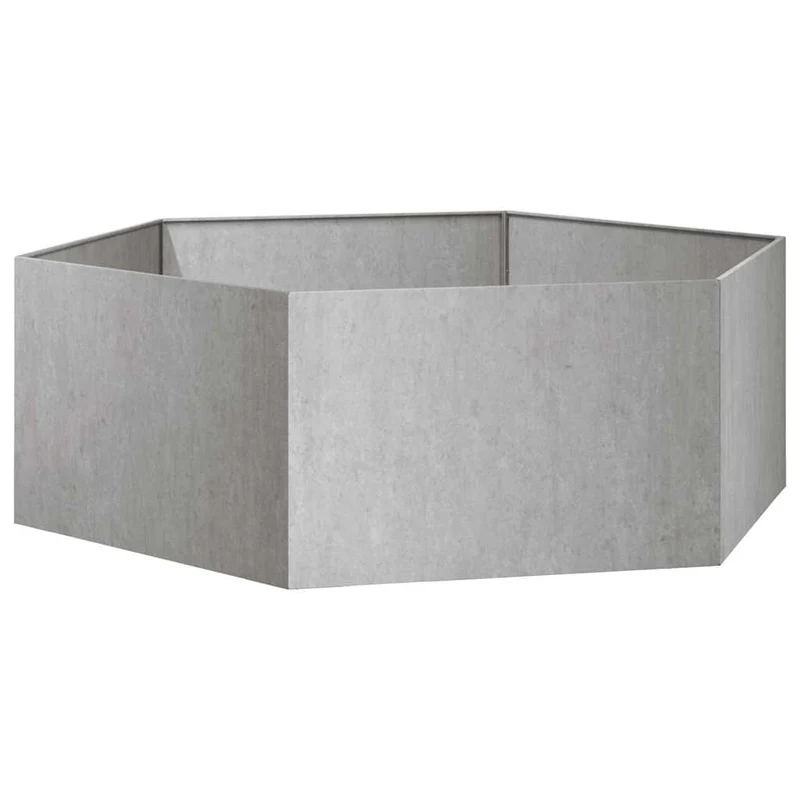 Jardinera De Acero Corten Oxidado 138x120x45 Cm