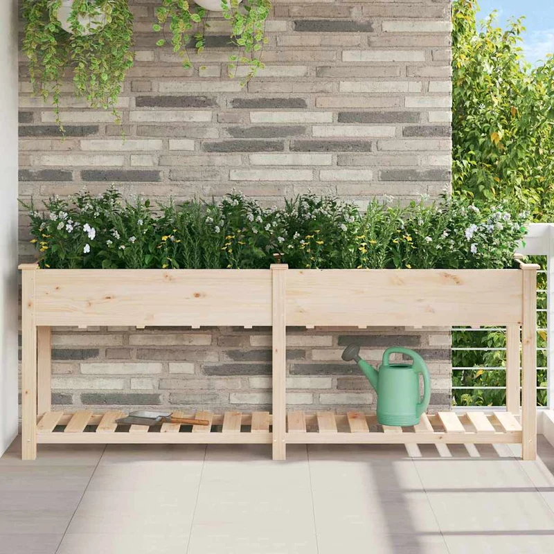Macetero De Jardín Beige 203 X 53 X 76,5 Cm